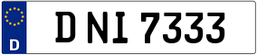 Truck License Plate